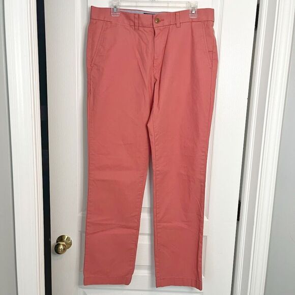 Tommy Hilfiger Custom Fit High Rise Cotton Pocket Khaki Chino Regular Fit Pants - Picture 1 of 12